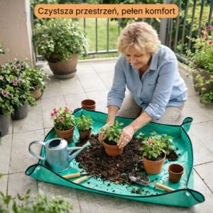 GrowClean — składana mata do przesadzania roślin